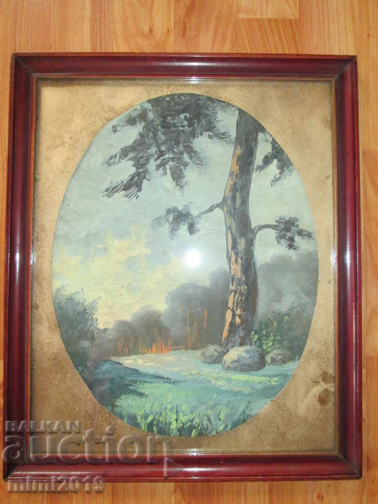 Old painting - oil, cardboard, 42 x 35 cm. - 5