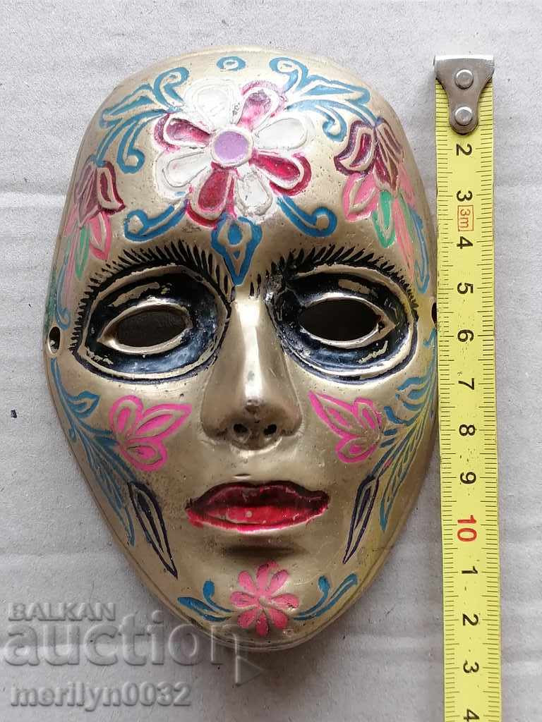 Bronze mask painted - 6 Bronze mask painted - 6