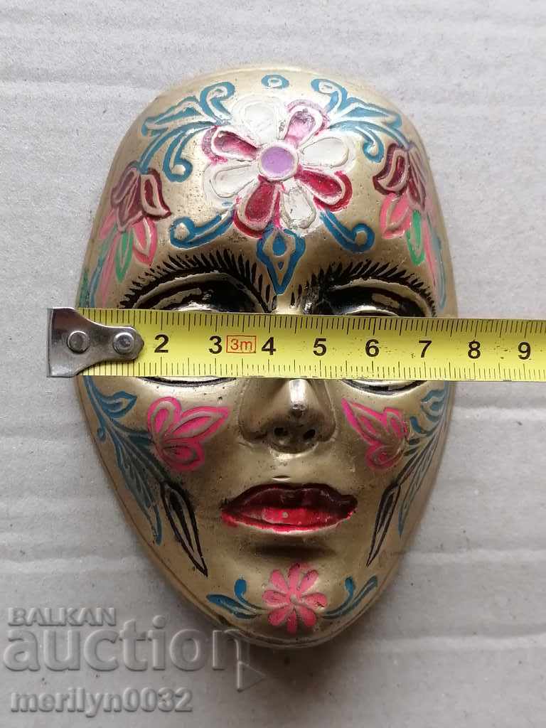 Bronze mask painted - 7 Bronze mask painted - 7