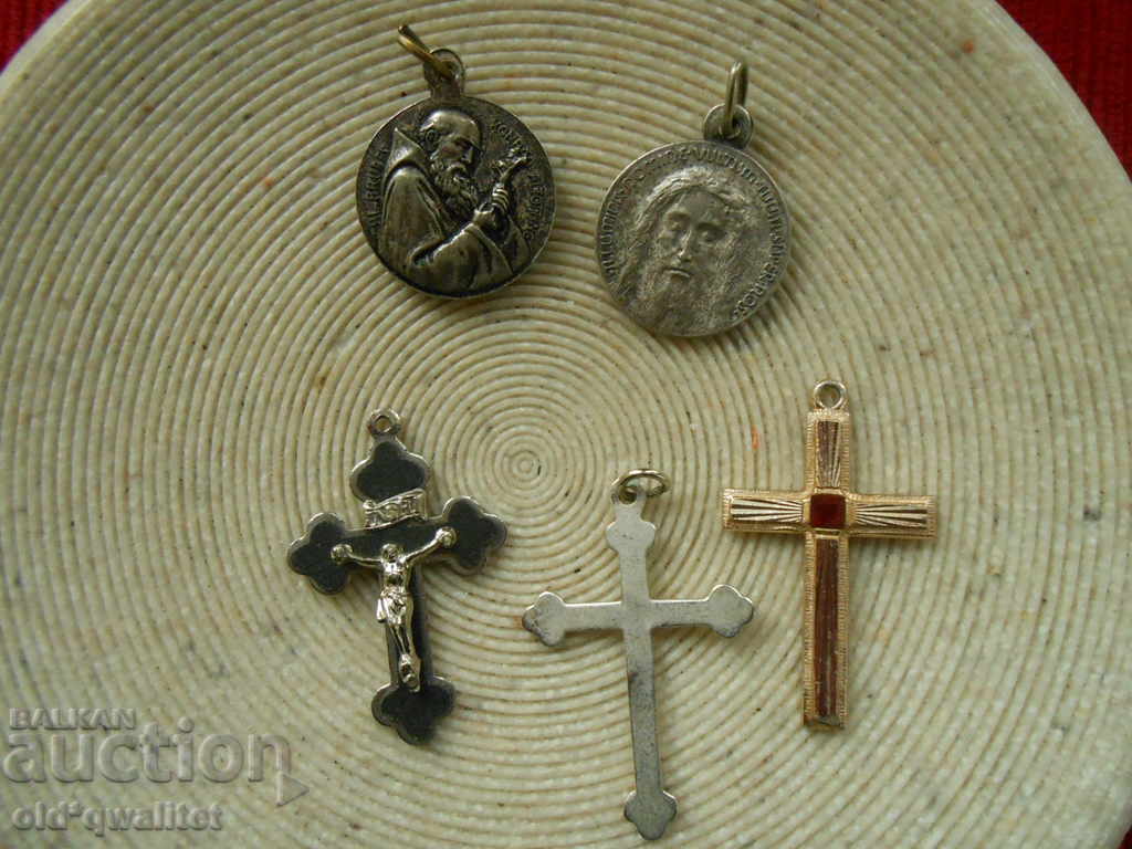 Interesting things from the past, Medallion, Cross, a total of 5 pieces with price 50.00 BGN | € 25.56
