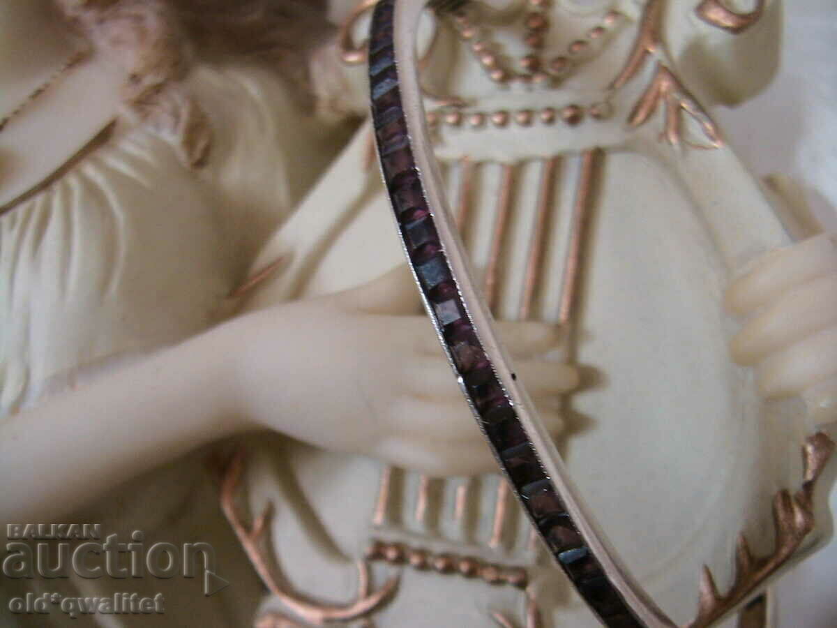 Delivery of Very old silver bracelet with Almandine - Garnet, before 1920 Delivery of Very old silver bracelet with Almandine - Garnet, before 1920