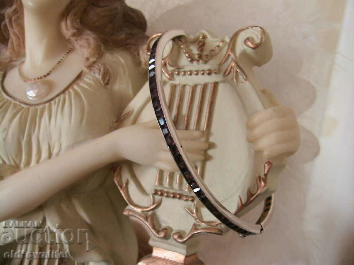 Very old silver bracelet with Almandine - Garnet, before 1920 Very old silver bracelet with Almandine - Garnet, before 1920