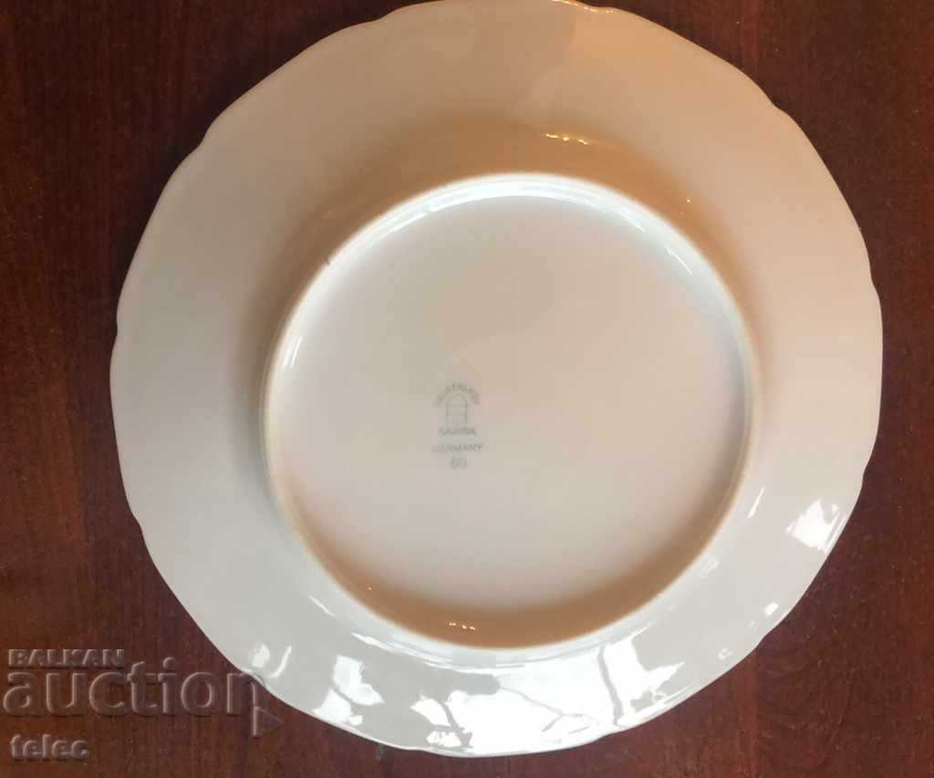 Auction  Porcelain plate from Bavaria with markings