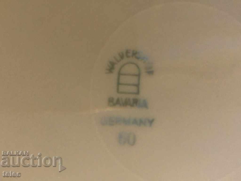 Porcelain plate from Bavaria with markings - 5