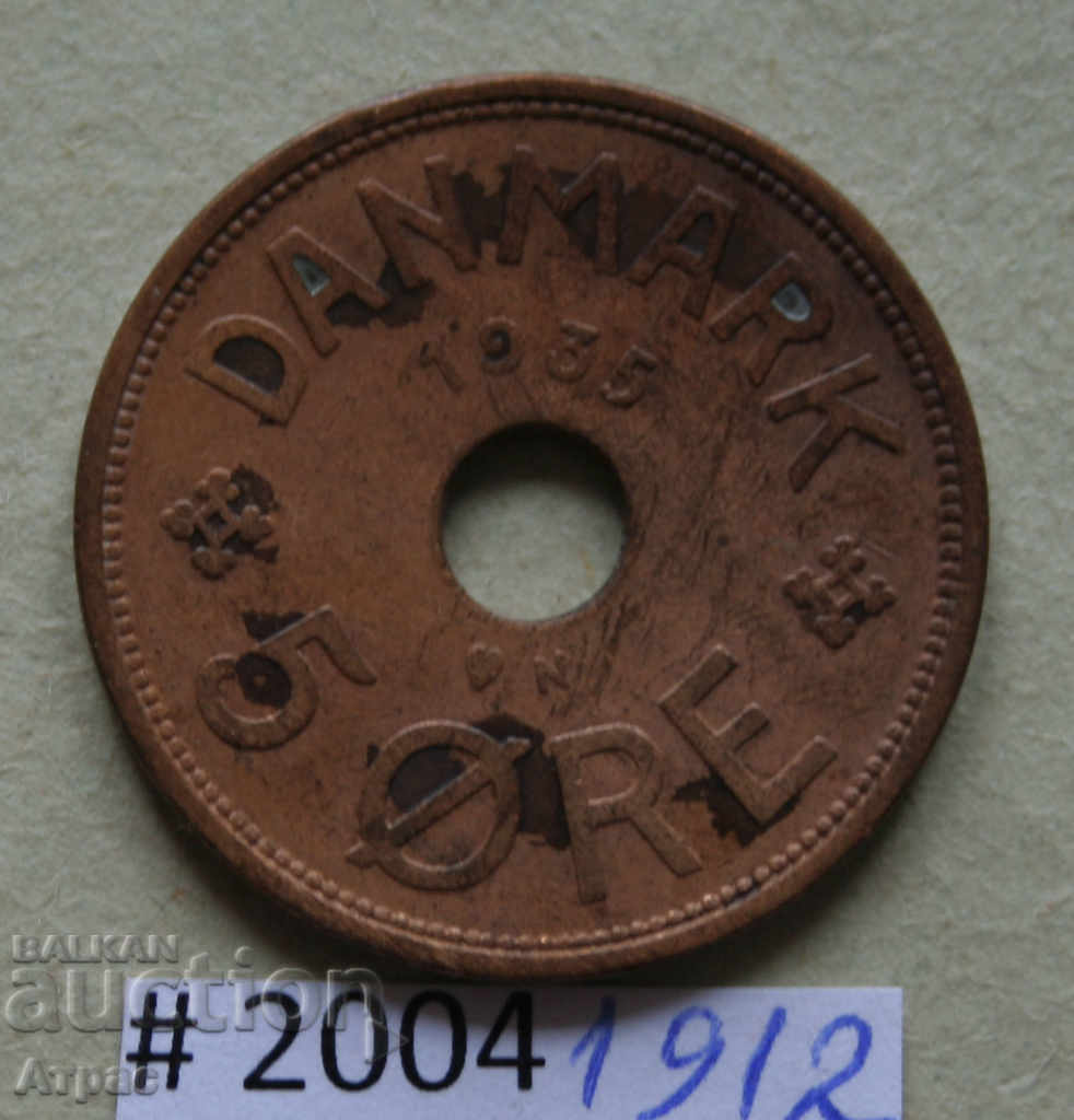 5 ore 1935 Denmark - small circulation