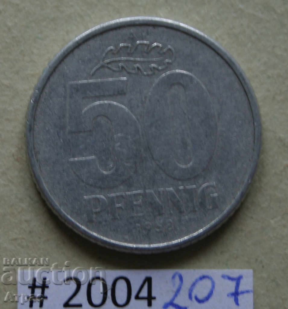 50 пфениг 1958  ГДР