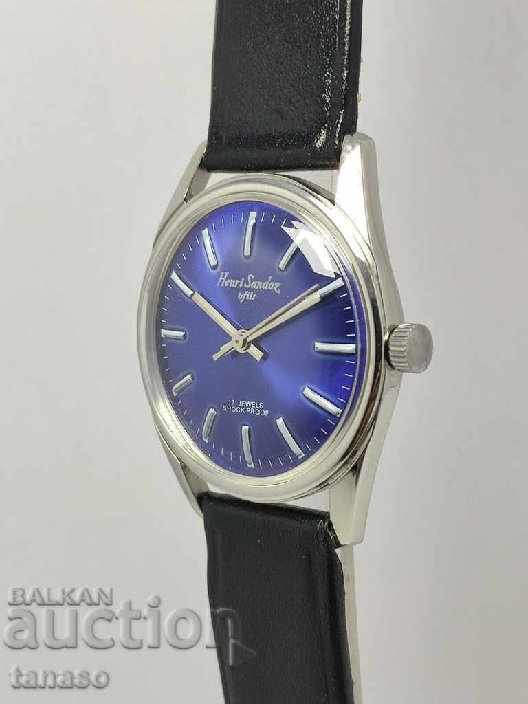 Delivery of HENRI SANDOZ & FILS SWISS Men's wristwatch