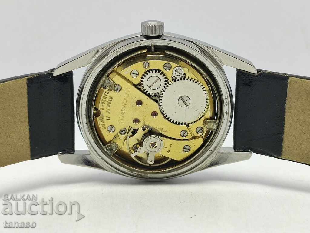 HENRI SANDOZ & FILS SWISS Men's wristwatch - 6