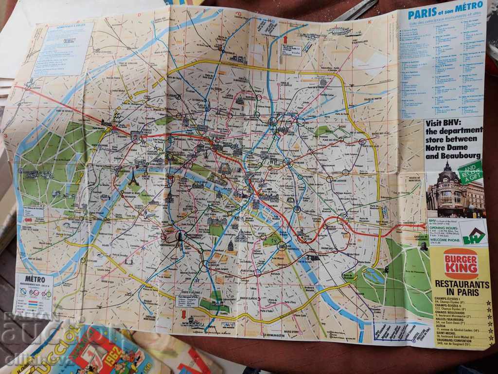 Auction map of Paris 1959 Auction map of Paris 1959