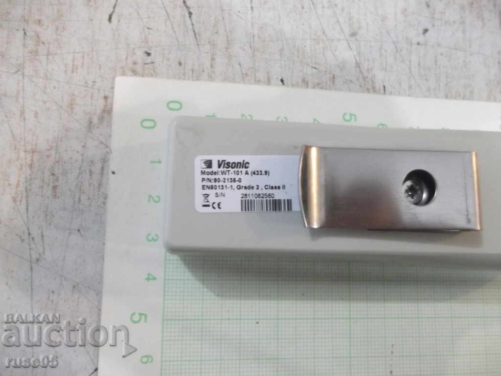 Transmițătorul "Visonic - WT - 101 A" funcționează - 6 Transmițătorul "Visonic - WT - 101 A" funcționează - 6