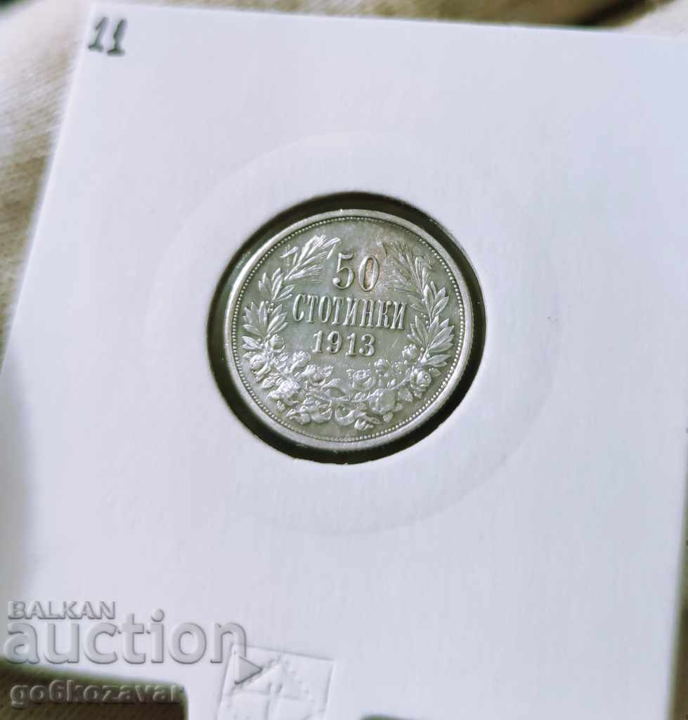 Bulgaria 50 cent 1913 silver. with price 17.90 BGN | € 9.15 Bulgaria 50 cent 1913 silver. with price 17.90 BGN | € 9.15