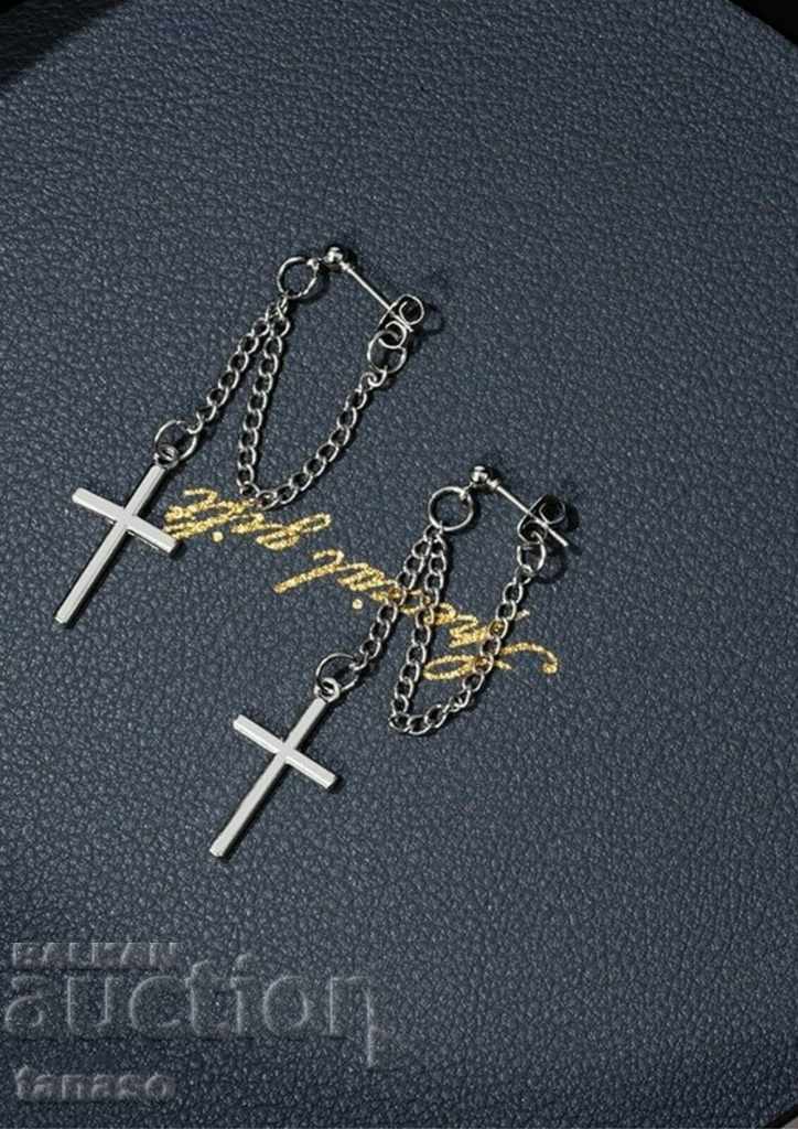 Delivery of Stainless steel earrings, crosses Delivery of Stainless steel earrings, crosses