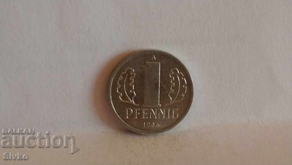 Νόμισμα GDR 1 pfennig 1984