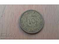 Monedă Germania 10 chirie pfennig 1924