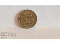 Монета Дания 1 крона 1992
