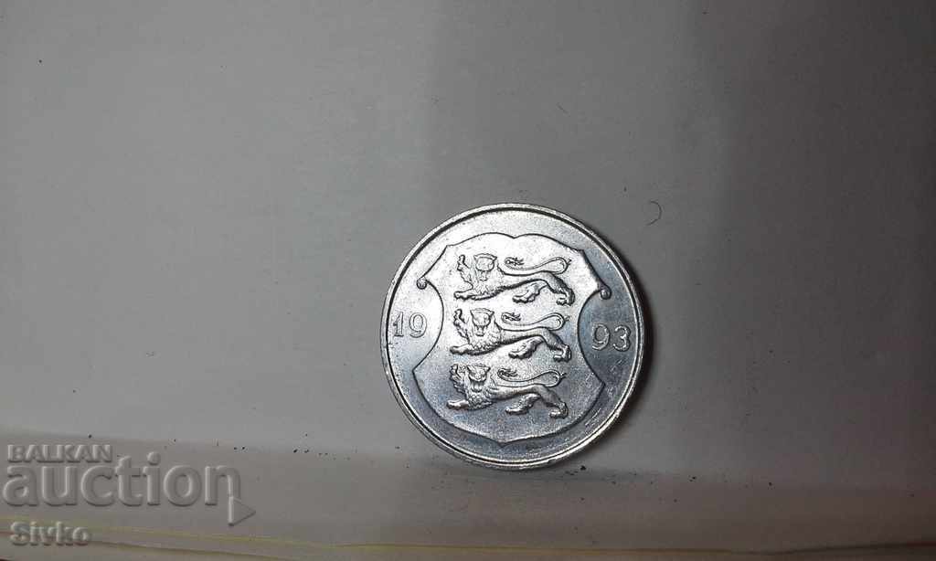 Монета Естония 1 крона 1993 с цена 0.75 лв. | € 0.38 Монета Естония 1 крона 1993 с цена 0.75 лв. | € 0.38