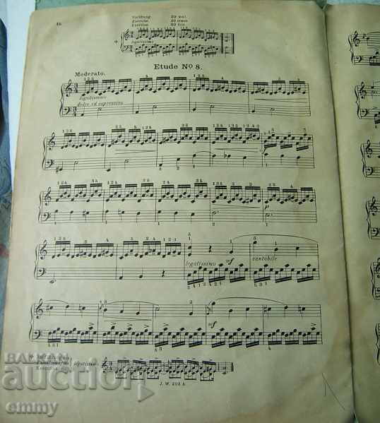 Etude pentru pian de Albert Löschorn Opus 66 pentru studenți avansați - 5