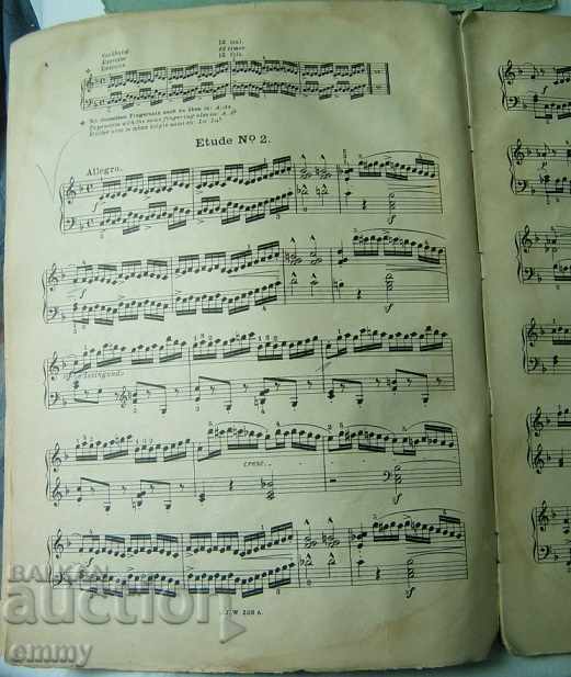 Etude pentru pian de Albert Löschorn Opus 66 pentru studenți avansați - 7