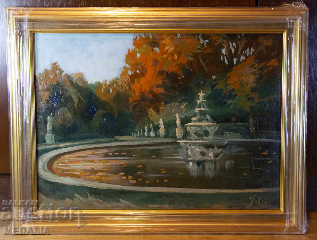 Zhelyo Tachev - Landscape - Oil on Canvas - Signed - Framed with price € 900.00 | 1760.25 BGN