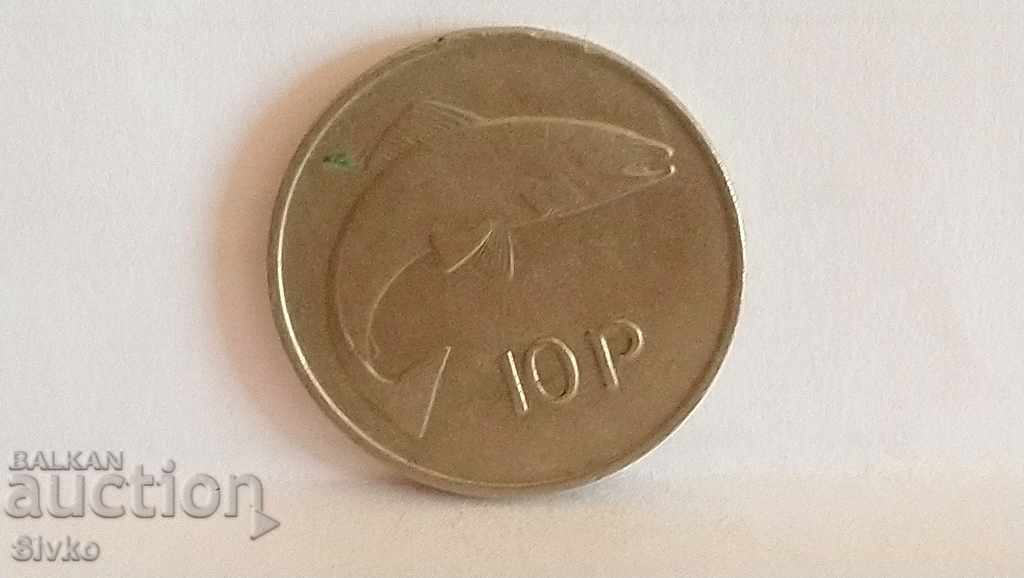 Монета Ирландия 10 пенса 1978