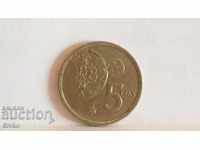 Moneda Spania 5 pesetas 1980