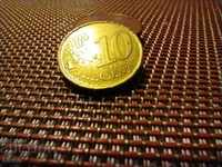 Монета Испания 10 цента 1999