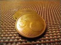Монета Кипър 5 цента 2008