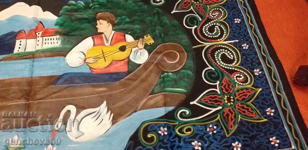 A large old hand painted rug with price 40.00 BGN | € 20.45 A large old hand painted rug with price 40.00 BGN | € 20.45