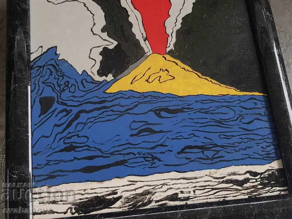 Έλαιογραφία Βεζούβιος σε στυλ Pop Art του Άντι Γουόρχολ - 5