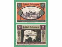 (¯`'•.¸NOTGELD (гр. Bad Salzungen) 1921 UNC -2 бр.банкноти