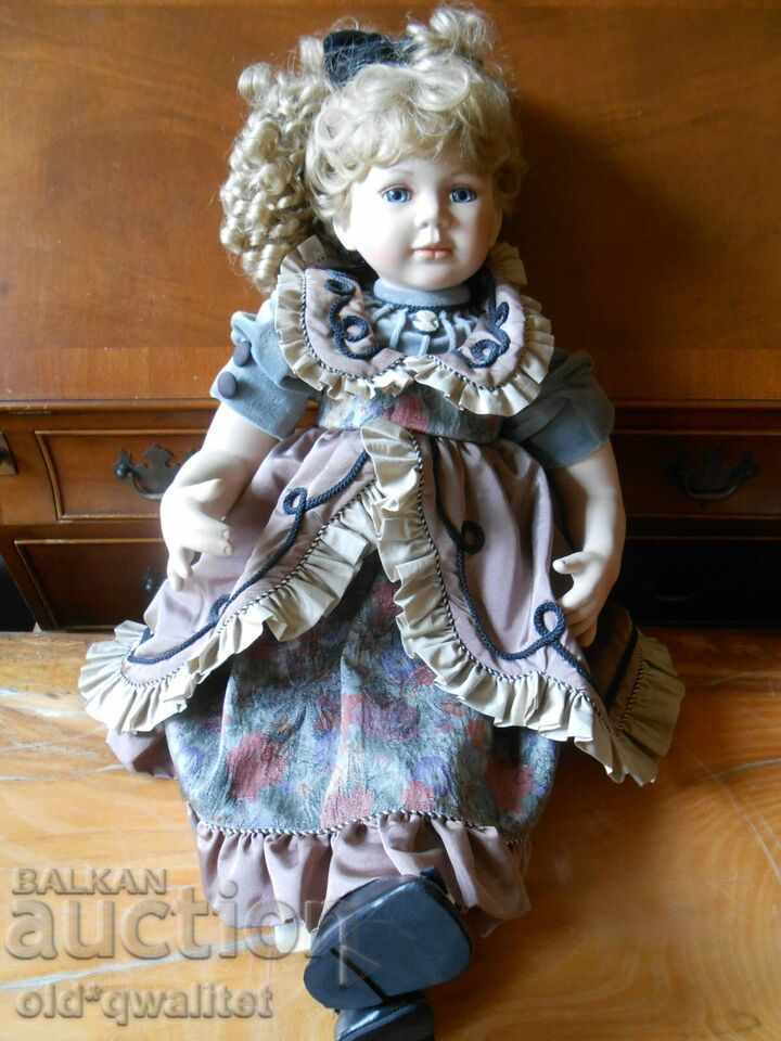 Porcelain DOLL, large, very handmade, limited - 5 Porcelain DOLL, large, very handmade, limited - 5