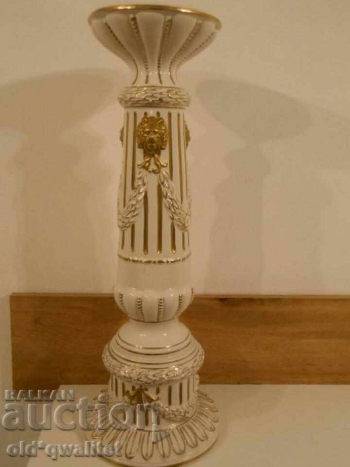 Italian PORCELAIN column gold ornaments details, stamps Italian PORCELAIN column gold ornaments details, stamps