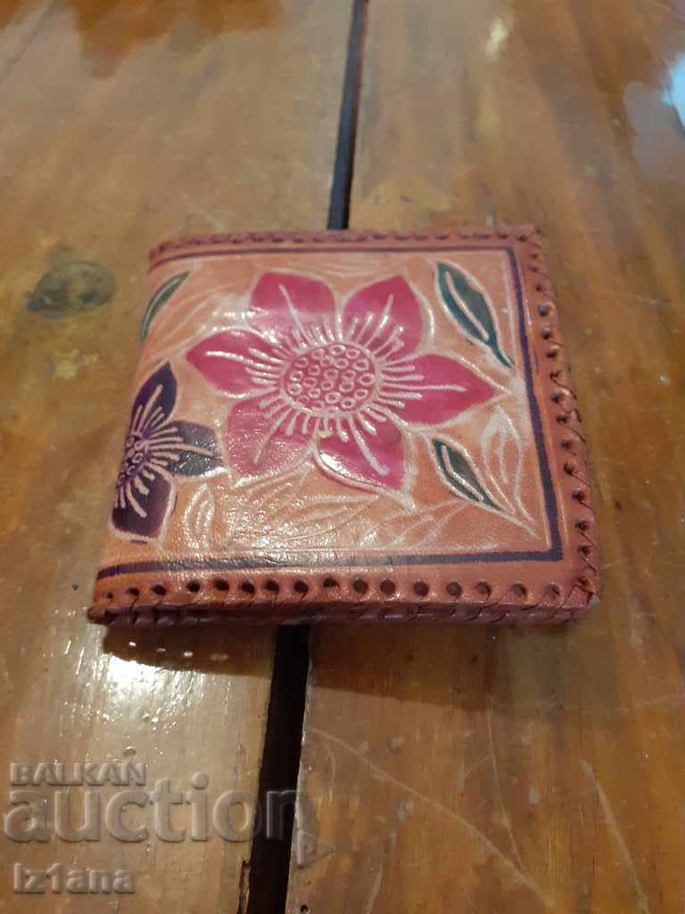 Παλιά δερμάτινο πορτοφόλι
