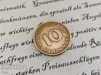 Monedă - Germania - 10 pfennigs 1966; Seria G