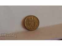 Монета Нидерландия 10 цента 1970