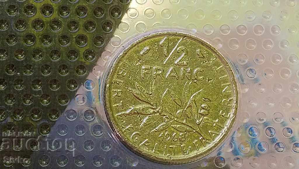 Delivery of Coin France half franc 1968 Delivery of Coin France half franc 1968