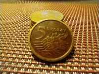 Монета Полша 5 гроша 2016