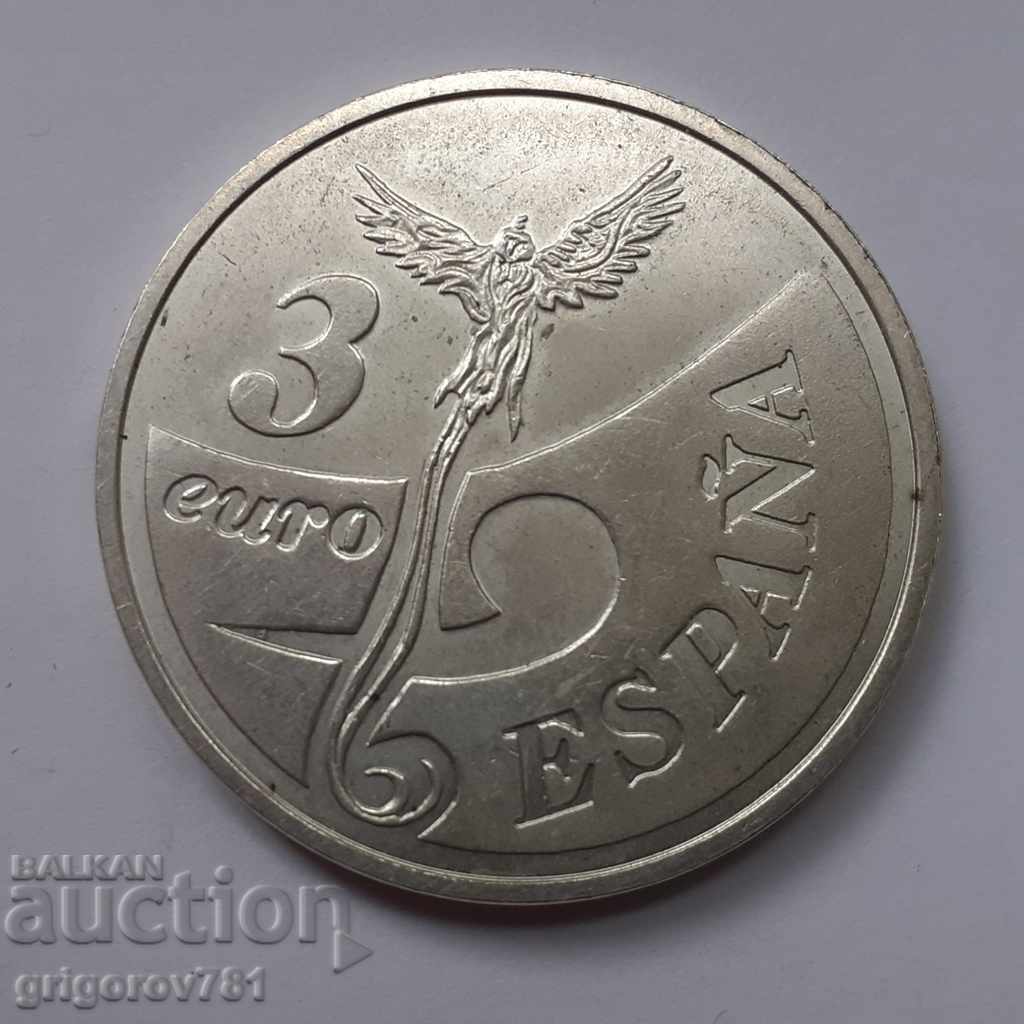 3 евро Испания 1998 -  сребърна монета медал #2