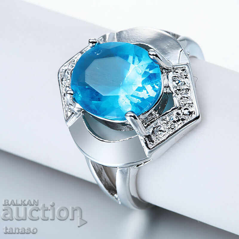 Stainless steel ring with zircon with price 20.00 BGN | € 10.23 Stainless steel ring with zircon with price 20.00 BGN | € 10.23
