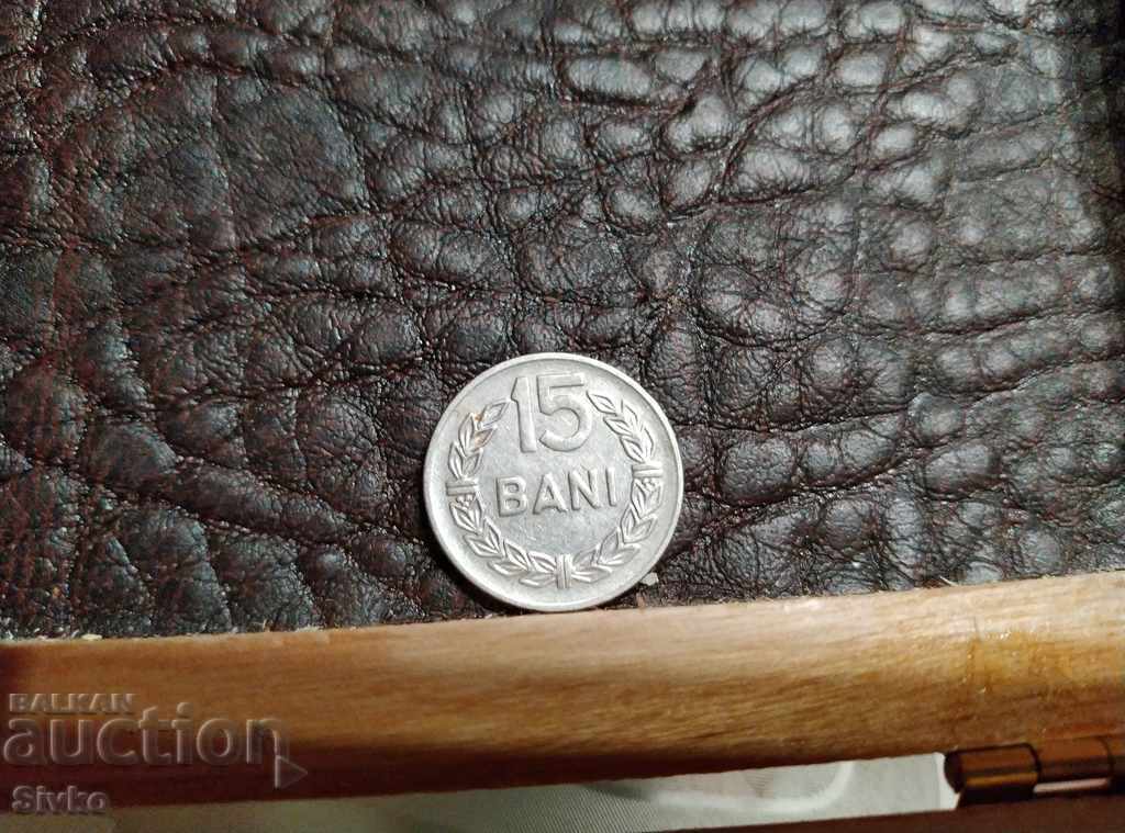 Coin Romania 15 baths 1966 - 2