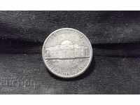 Монета САЩ 5 цента 1980
