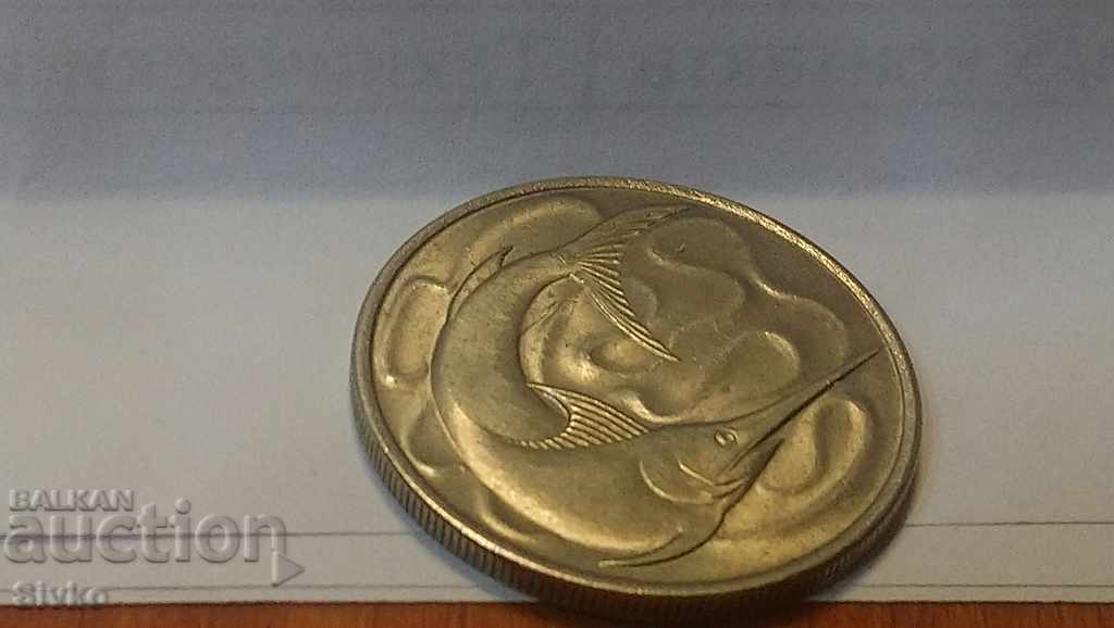 Delivery of Singapore 20 cent coin 1979 Delivery of Singapore 20 cent coin 1979