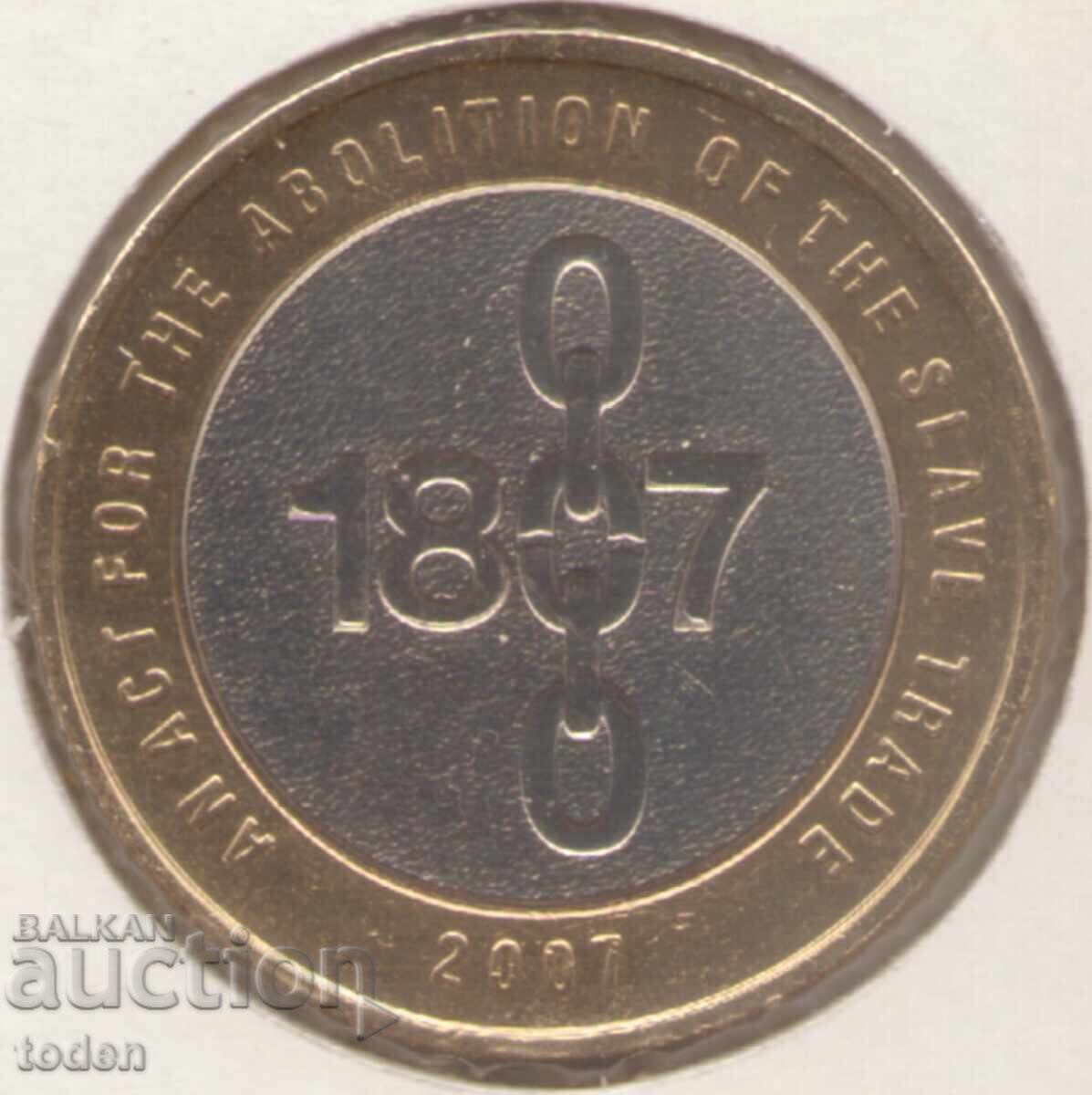 United Kingdom-2 Pounds-2007-KM#1075-Abolition of Slave Trade