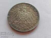3 марки Прусия 1910г А сребърна. Германия