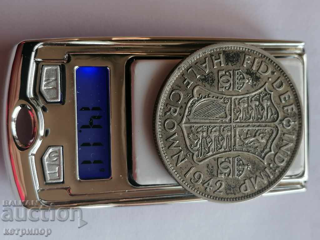 Аукцион 1/2 крона Великобритания 1942г сребърна Аукцион 1/2 крона Великобритания 1942г сребърна