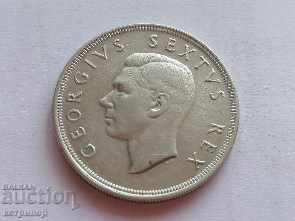 5 șilingi Africa de Sud 1952 monedă de argint cu preț € 59.00 | 115.39 BGN