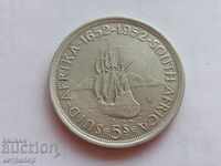5 shillings South Africa 1952 silver coin