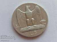5 λίρες Ιταλία ασήμι 1929