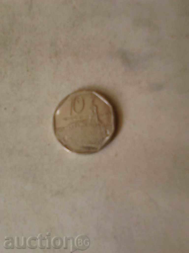 Куба 10 центавос 2000