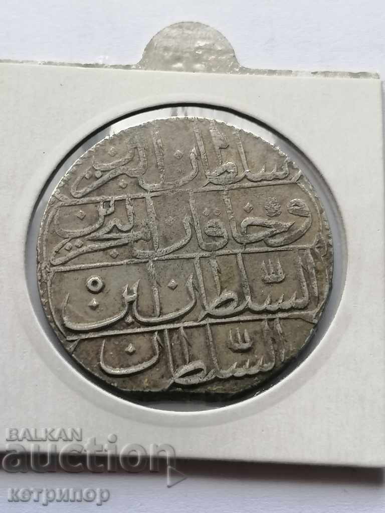 1 kurush 1187/5 Turkey silver Ottoman with price 105.00 BGN | € 53.69 1 kurush 1187/5 Turkey silver Ottoman with price 105.00 BGN | € 53.69